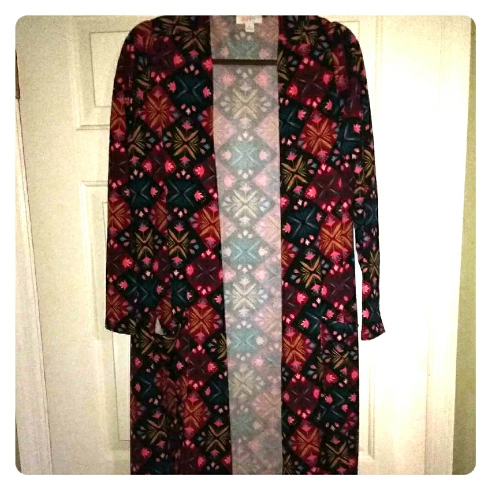 Lularoe Sarah Cardigan Size Large EUC